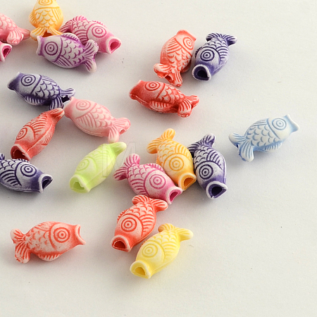 Craft Style Acrylic Beads MACR-Q157-M20-1