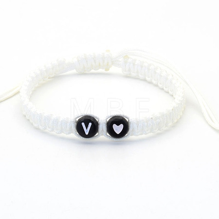 Resin Beads Braided Bead Bracelets FS-WG7326D-22-1