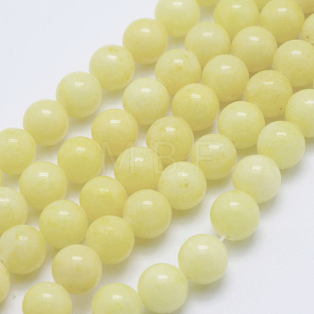 Natural Mashan Jade Round Beads Strands X-G-D263-10mm-XS06-1