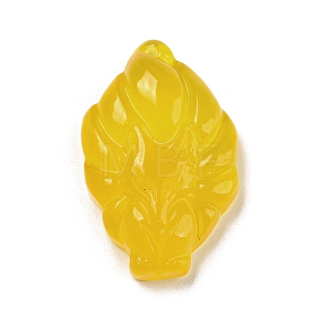 Dyed Natural Agate Carved Pendants G-A098-01E-1