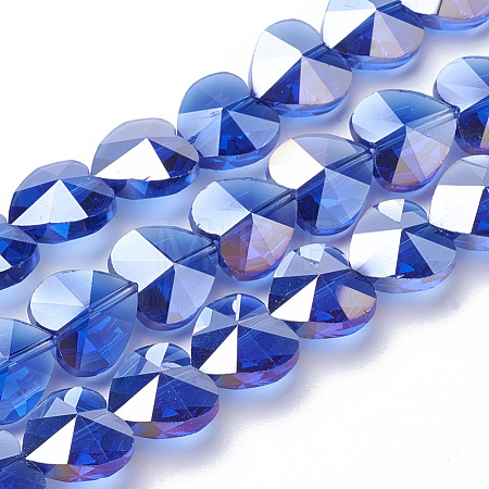 Electroplate Glass Beads X-EGLA-Q091-10mm-A07-1