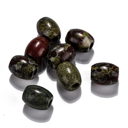 Natural Dragon Blood Jasper European Beads G-F580-A08-1