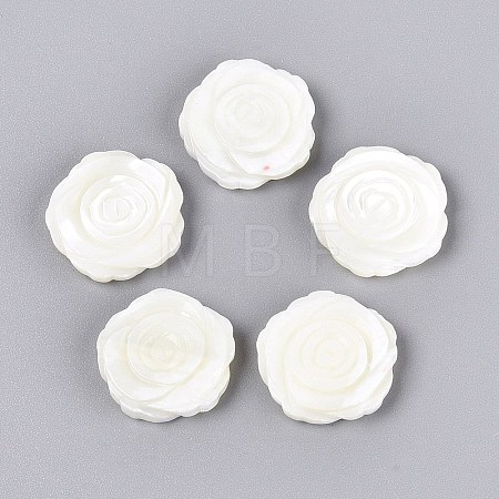 Natural Trochus Shell Carved Beads SHEL-Q028-11-1