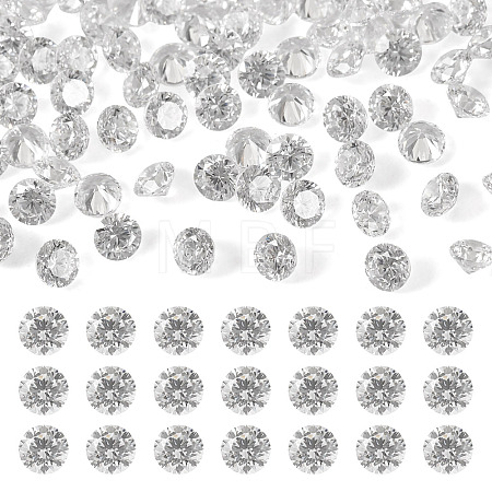 300Pcs Diamond Shape Grade AAA Cubic Zirconia Cabochons ZIRC-TADJ0001-01B-1