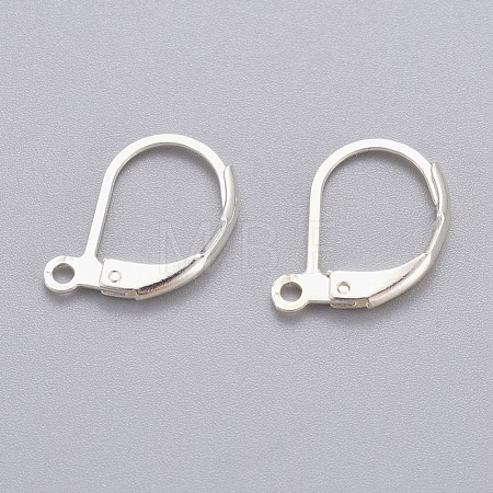 304 Stainless Steel Leverback Earring Findings X-STAS-H434-51S-1
