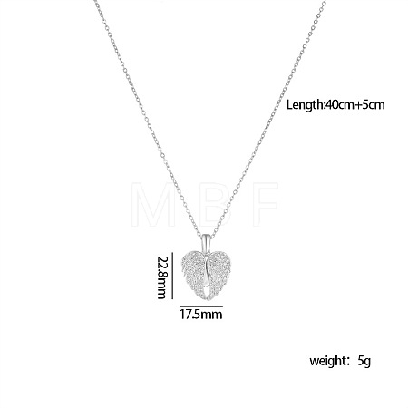 Brass Micro Pave Cubic Zirconia Openable Blank Locket Pendant Necklaces for Engraved Name FS-WG25E25-10-1