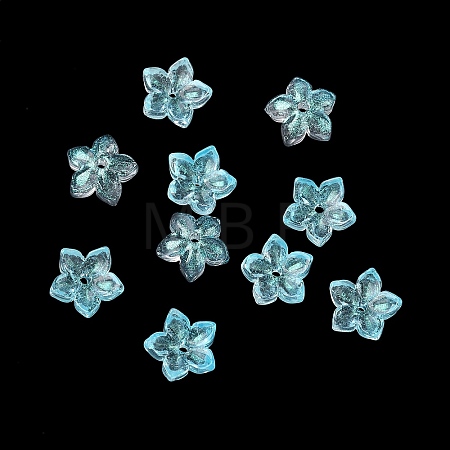 Dyed & Heated Glass Bead Caps X-GLAA-Z019-02C-1