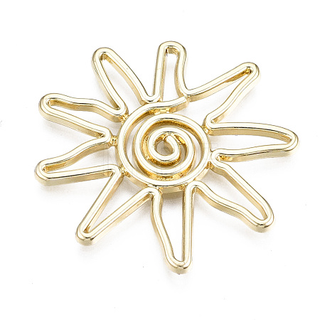 Rack Plating Alloy Pendants X-PALLOY-T077-75LG-RS-1