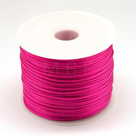 Nylon Satin Rattail Cords NWIR-R025-1.0mm-129-1