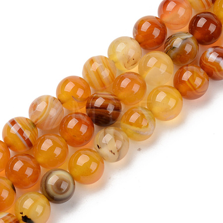 Natural Sardonyx Beads Strands G-S369-002D-B02-1