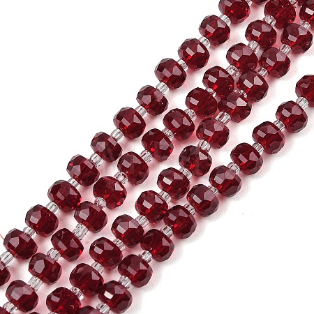 Transparent Glass Beads Strands GLAA-P076-01A-04-1