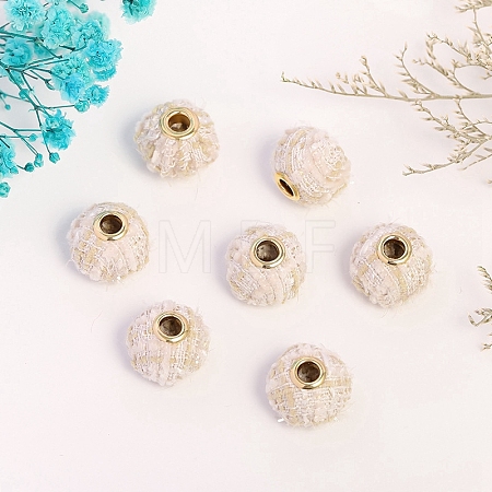 Polyester Cloth European Beads PW-WG79968-08-1