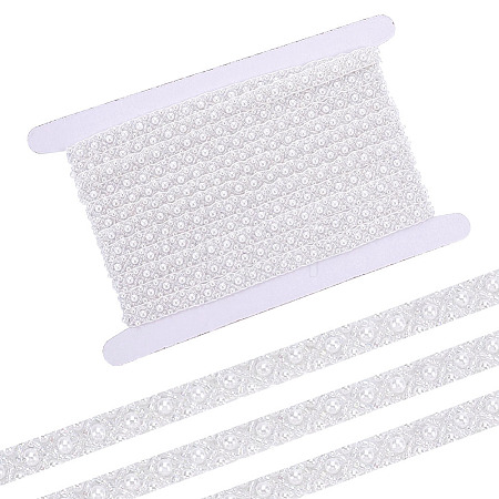 4.7Yards Plastic Beads Ribbon OCOR-HY0001-84B-1