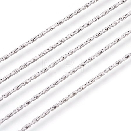Non-Tarnish 3.28 Feet 304 Stainless Steel Boston Link Chains X-CHS-L017-13B-1