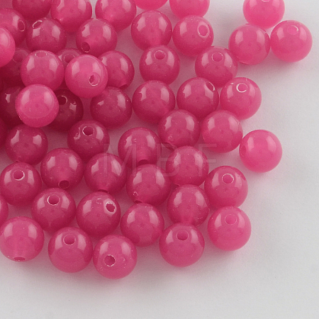 Imitation Jade Acrylic Beads SACR-S188-12mm-04-1