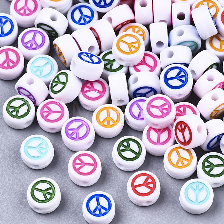 Opaque Acrylic Beads MACR-N008-35-1