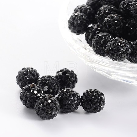 Pave Disco Ball Beads X-RB-A130-10mm-13-1