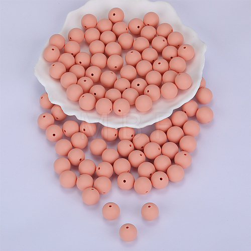 Round Silicone Focal Beads SI-JX0046A-84-1