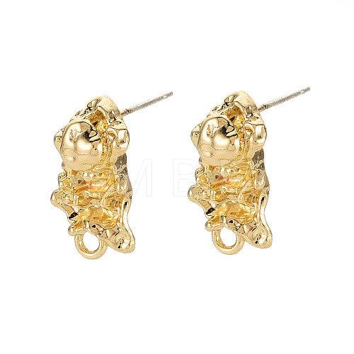 Alloy Stud Earring Findings X-PALLOY-Q433-025-RS-1