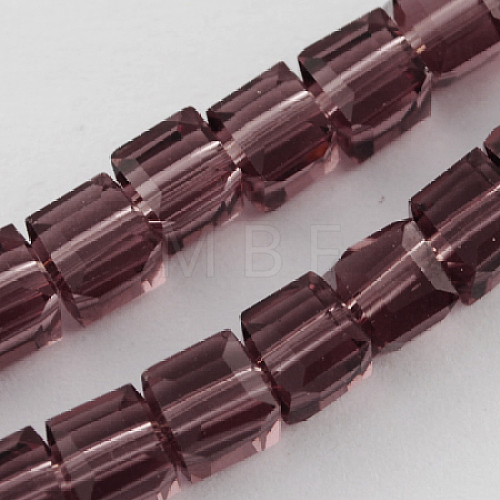 Glass Bead Strands GLAA-R041-8x8mm-10-1