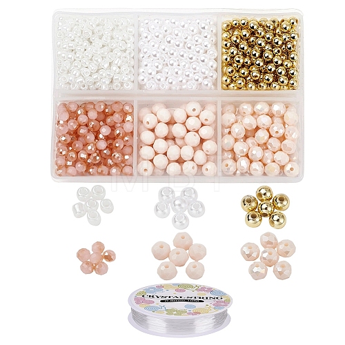DIY Glass Beads Bracelet Making Kit DIY-YW0004-37-1