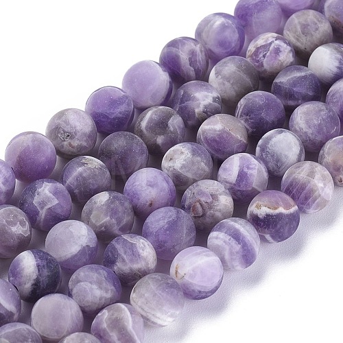 Natural Amethyst Beads Strands X-G-I288-A01-8mm-1