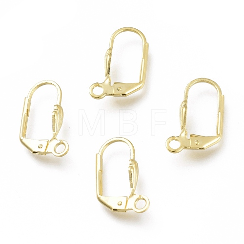 Brass Leverback Earring Findings KK-Z007-28G-1