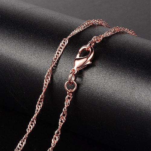 Brass Necklaces MAK-K003-05RG-1