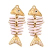 304 Stainless Steel Enamel Big Pendants STAS-Z202-07G-01-1