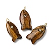 Natural Tiger Eye Pendants G-A297-01G-10-1