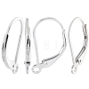 5Pairs 925 Sterling Silver Leverback Earring Findings STER-BBC0008-53-7