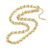 Rack Plating Brass Link Chain Necklaces for Women NJEW-K382-10G-1