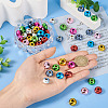 80Pcs 8 Colors Resin European Beads RESI-TA0002-30-14