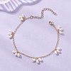 Natural Cultured Freshwater Pearl Rice Charm Bracelets BJEW-TA00723-1