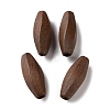 Spray Painted Wooden European Beads WOOD-A029-03-1