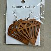 Alloy Wood Dangle Earrings FS-WG0BF85-09-1