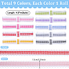 45 Yards 9 Colors Polyester Ribbons OCOR-PH0008-11-2