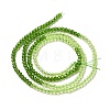 2 Colors Transparent Glass Beads Strands GLAA-G093-01M-2