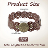Vintage PU Leather Hollow Corset Belts with Disc Alloy Clasps AJEW-WH20070-089B-2