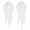 Wing Pattern Polyester Embroidered Lace Appliques DIY-WH0530-95-1