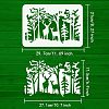 Large Plastic Reusable Drawing Painting Stencils Templates DIY-WH0202-042-2