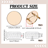 16Pcs Alloy Blank Flat Round Label Tags FIND-PH0062-03G-2