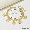 Hollow Heart Flower Charms Anklets DX3841-3-1