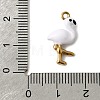 304 Stainless Steel Enamel Pendants STAS-G386-02G-03-3
