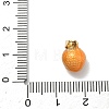 304 Stainless Steel Enamel Fruit Vegetable Charms STAS-F336-02L-G-3