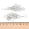 Brass Dangle Earrings EJEW-B157-02C-P-5