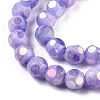 Opaque Frosted Glass Beads Strands EGLA-N006-076D-3