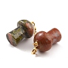 Natural Unakite Pendants G-M380-C02-P-3