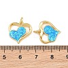 Brass & Synthetic Opal Pendants RE-CBA56CE-09G-01-3