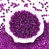 6/0 Baking Paint Transparent Glass Seed Beads SEED-N006-06H-2